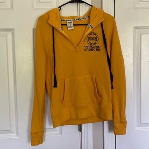 Yellow Pink Victoria Secret Quarter Zip